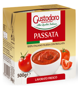 Strained tomato sauce: verified supply chain
