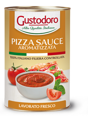 Flavored pizza sauce: 100% Italian tomatoes